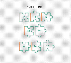1 Full Line puzzle rug