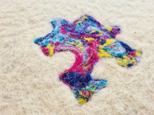 Felted art rugs