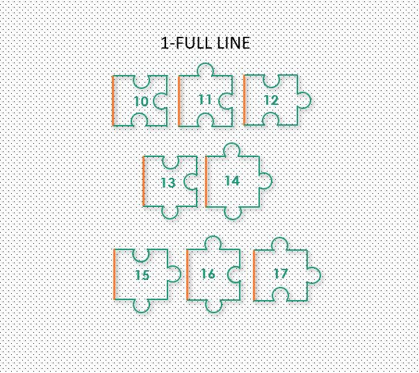 1 Full Line puzzle rug